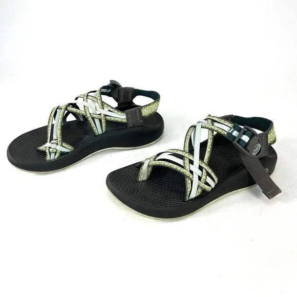 Women's Chaco Strappy ZX3 Yampa Trail Sandals Stardust Green J105060 Size 6 - Picture 2 of 10